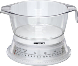 Soehnle keukenweegschaal Vario - analoog - incl. kom - tot 500 gram - wit