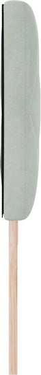 vidaXL - Hoofdbord - Diamant - Blokontwerp - Lichtgrijs - 180 - cm - Velours