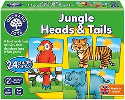 Orchard Toys - Jungle Heads & Tails - 2 in 1 geheugenspel - vanaf 18 maanden