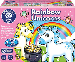 Orchard Toys - Rainbow Unicorns - Educatief kleuren spel - regenboog en eenhoorn thema - vanaf 3 jaar - Unicorn Speelgoed