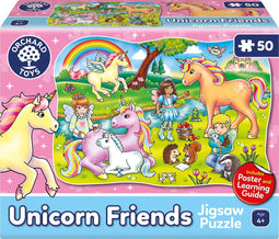 Orchard Toys - Unicorn Friends - 50-delige eenhoorn puzzel met mega poster - vanaf 4 jaar