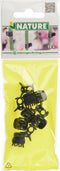 Orchidee clips zwart set a 10 stuks