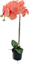 Orchidee kunstplant 1-tak 55 cm, oranje