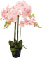Orchidee kunstplant 6-tak 88 cm, roze