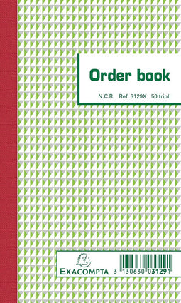 Orderboek exacompta 175x105mm 50x3vel | 10 stuks
