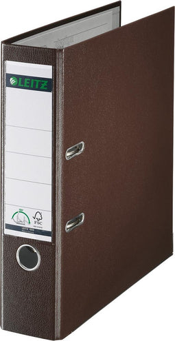 Ordner A4 Breed PP Leitz 1010 Bruin: omdoos van 20 stuks