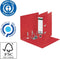 Ordner leitz 180° recycle 80 mm rood | 10 stuks