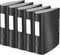 Ordner leitz style 1108 75mm satijnzwart - 5 stuks
