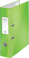 Ordner Leitz WOW 180° A4 80mm karton groen | 10 stuks