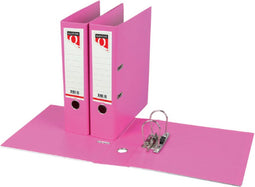 Ordner Quantore A4 80mm PP roze - 10 stuks