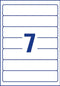 Ordnerrugetiket Avery 192x38mm wit 25 vel 7 etiketten per vel