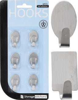 Organizer Haakjes - 6 stuks - RVS