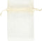 Organza zakjes off-white afm 7x10 cm 10stuks