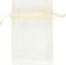 Organza zakjes off-white afm 7x10 cm 10stuks