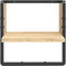 vidaXL - Wandschap - met - stang - 30x25x30 - cm - sonoma - eikenkleurig