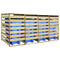 vidaXL - Containerberging - vierdubbel - 240 - L - geïmpregneerd - grenenhout