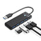 Orico Hub USB-A 4 ports USB-A 3.0 5 Gbit/s black