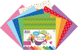 Origami papier | 15 x 15 CM | 50 vellen | 5 verschillende designs | vouwblaadjes | met printjes op papier | knutselpapier voor kinderen