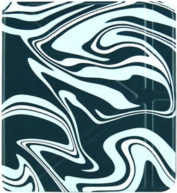 Origami Sleepcover Geschikt voor Kobo Libra 2 Hoes Abstract Petroleum kleuren * - ereader hoesje - cover