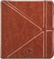Origami Sleepcover Geschikt voor Kobo Libra 2 Hoes Cover Cognac Bruin * - ereader hoesje - cover