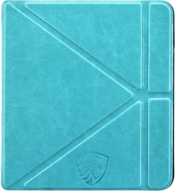 Origami Sleepcover Geschikt voor Kobo Libra 2 Hoes Cover Turquoise * - ereader hoesje - cover