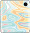 Origami Sleepcover Geschikt voor Kobo Libra H2O Hoes Abstract Turquoise * - ereader hoesje - cover