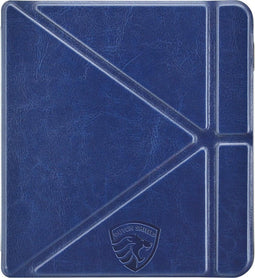 Origami Sleepcover Geschikt voor Kobo Libra H2O Hoesje Marine Blauw * - ereader hoesje - cover