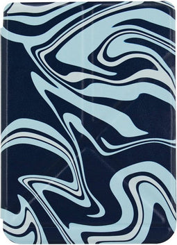 Origami Sleepcover Geschikt voor Tolino Shine 4 Hoes Abstract Petroleum Kleuren