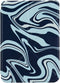 Origami Sleepcover Geschikt voor Tolino Shine 4 Hoes Abstract Petroleum Kleuren