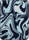 Origami Sleepcover Geschikt voor Tolino Shine 4 Hoes Abstract Petroleum Kleuren