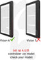 Origami Sleepcover Geschikt voor Tolino Vision 6 Hoes Cover Abstract Petroleum kleuren *