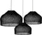 Original Home Lampenkappen Ikal Zwart - Set Van 3
