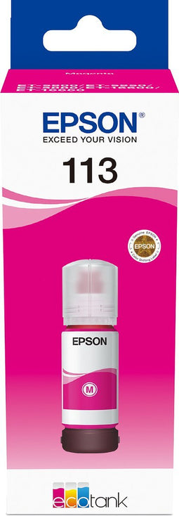 Original Ink Cartridge Epson 113 EcoTank Pigment Magenta ink bottle Magenta