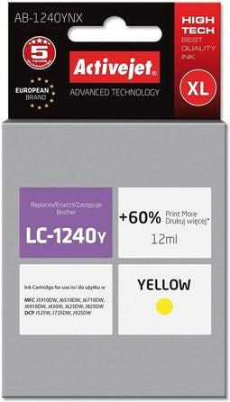 Originele inkt cartridge Activejet AB-1240YNX Geel
