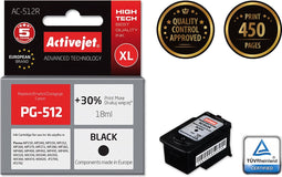 Originele inkt cartridge Activejet AC-512R Zwart