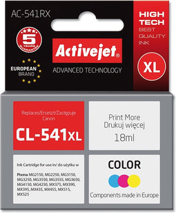 Originele inkt cartridge Activejet AC-541RX Cyaan/Magenta/Geel