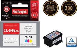 Originele inkt cartridge Activejet AC-546RX Zwart Cyaan/Magenta/Geel