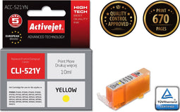 Originele inkt cartridge Activejet ACC-521YN Geel