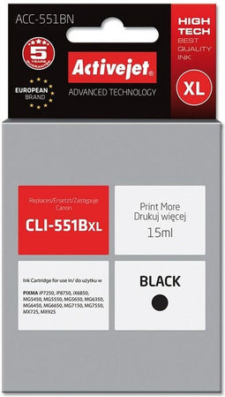 Originele inkt cartridge Activejet ACC-551BN Zwart