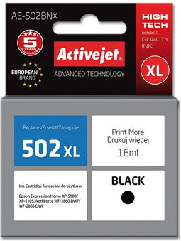 Originele inkt cartridge Activejet AE-502BNX Zwart