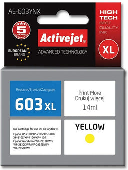 Originele inkt cartridge Activejet AE-603YNX Geel