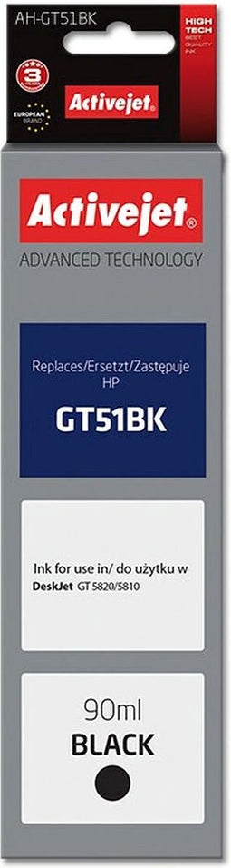 Originele inkt cartridge Activejet AH-GT51Bk Zwart