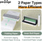 Originele Peripage A40 Sky Grey Draagbare Bluetooth Printer - Thermisch - Mobiel- A4- Zwart Wit - Inclusief een rol thermisch papier -Draadloos - Compact - Draagbaar
