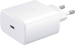 Originele Samsung 45W Power Adapter, Fast Charge, USB-C oplader, Wit, Inclusief Beveiliging tegen Oververhitting, Overspanning en Kortsluiting, 24 Maanden Garantie