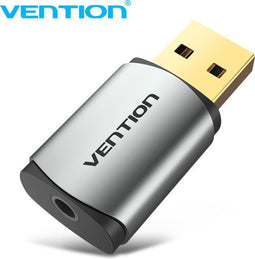 Vention Nano USB - Externe Geluidskaart - Gold-Plated - Aluminium