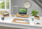 Orium by Cep wandklok Oslo, diameter 41 cm, houten frame, wit