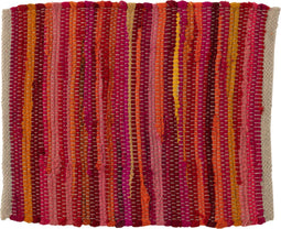 J-Line Tafel Set Rechthoek Anna Polyester Mix Kleur - 6 stuks