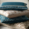 Riviera Maison Kussenhoes 50x30 - Mustique Chain Pillow Cover - Groen Blauw