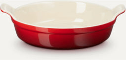 Le Creuset - Aardewerken - Ovenschaal - 24 cm / 6.3 cm Hoog - Rond - Kersenrood
