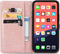 iMoshion Hoesje Geschikt voor iPhone 13 Hoesje Met Pasjeshouder - iMoshion Mandala Bookcase - Rosé Goud